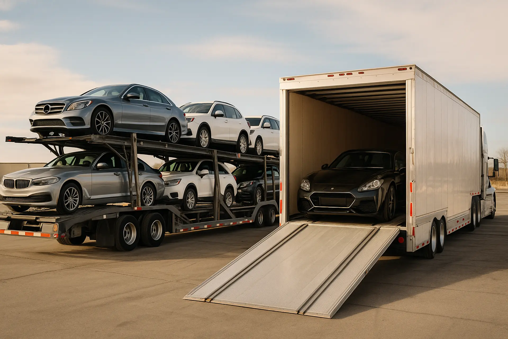 Open vs Enclosed Auto Transport - Book Reliable